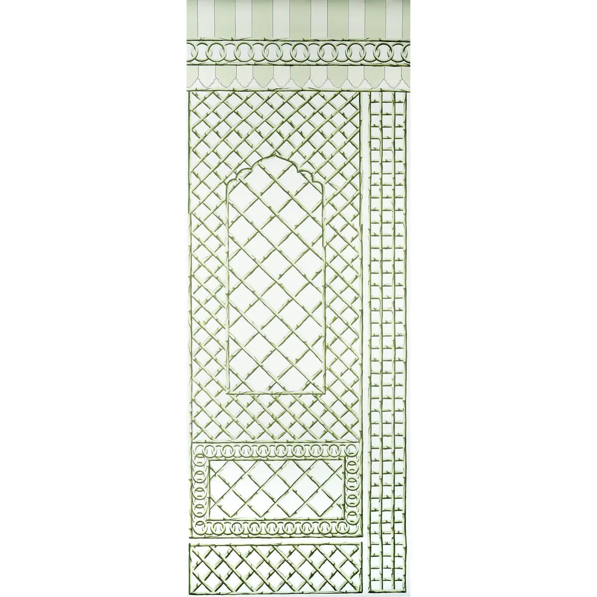 BAMBOO TRELLIS PANEL B_ GREEN