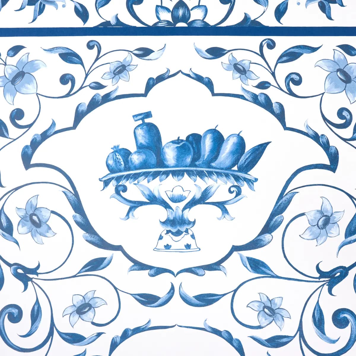 MUGHAL GARDEN PANEL B_ BLUE