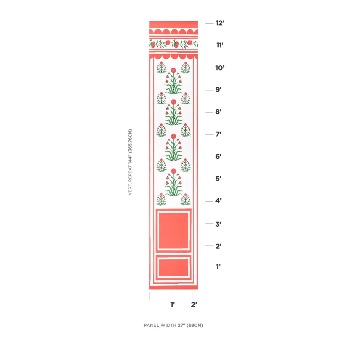 ROYAL POPPY PANEL B_ RED