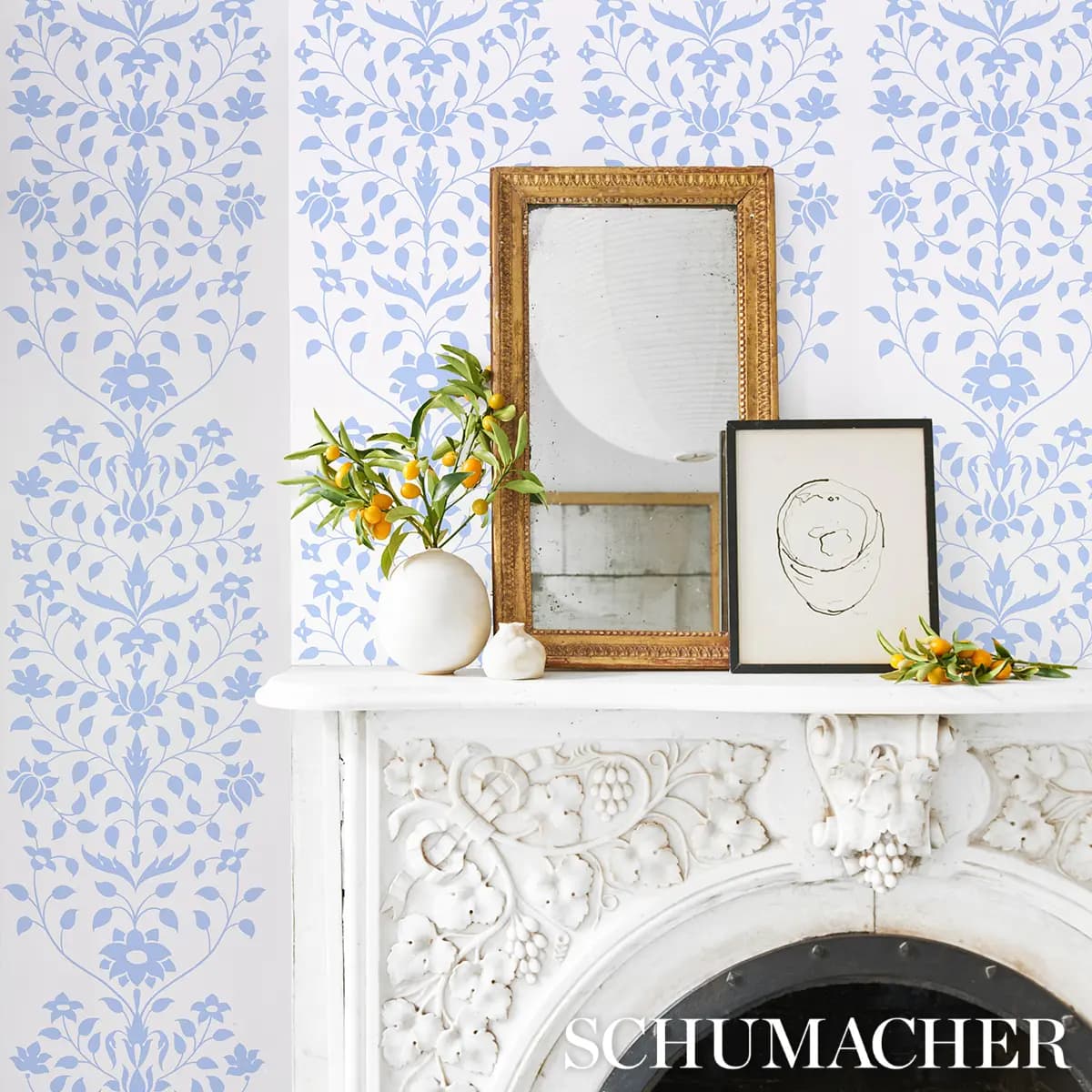 JAIPUR MUGHAL FLOWER_ BLUE