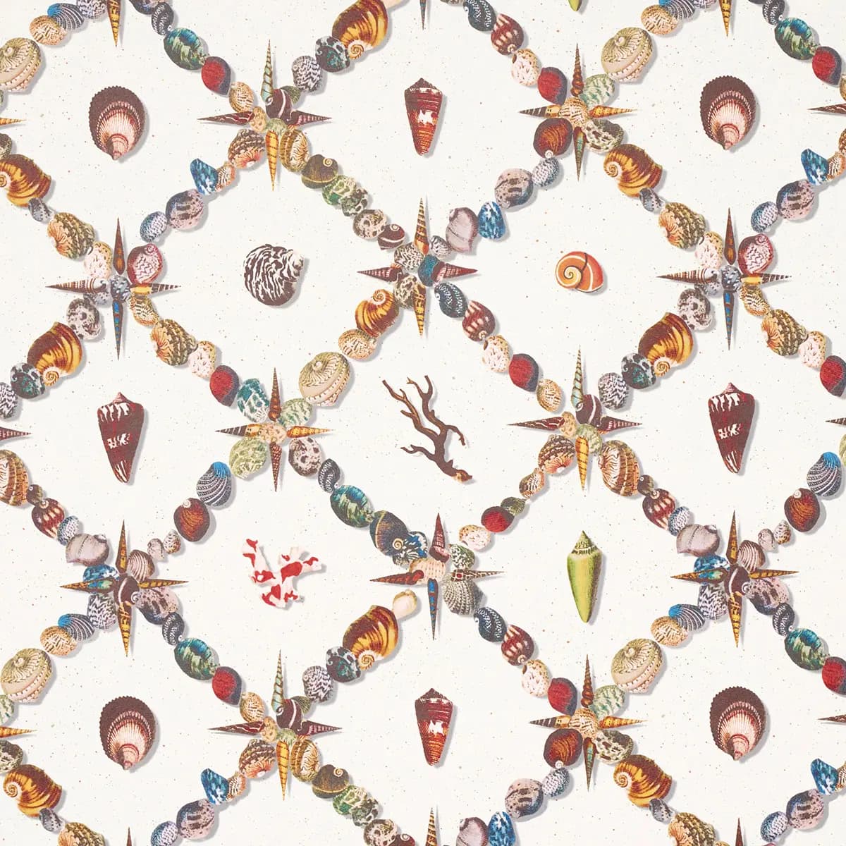 GROTTO TREILLAGE_ MULTI ON IVORY