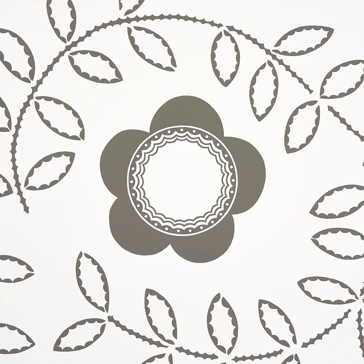 Tudor Rose_ CHARCOAL WHITE