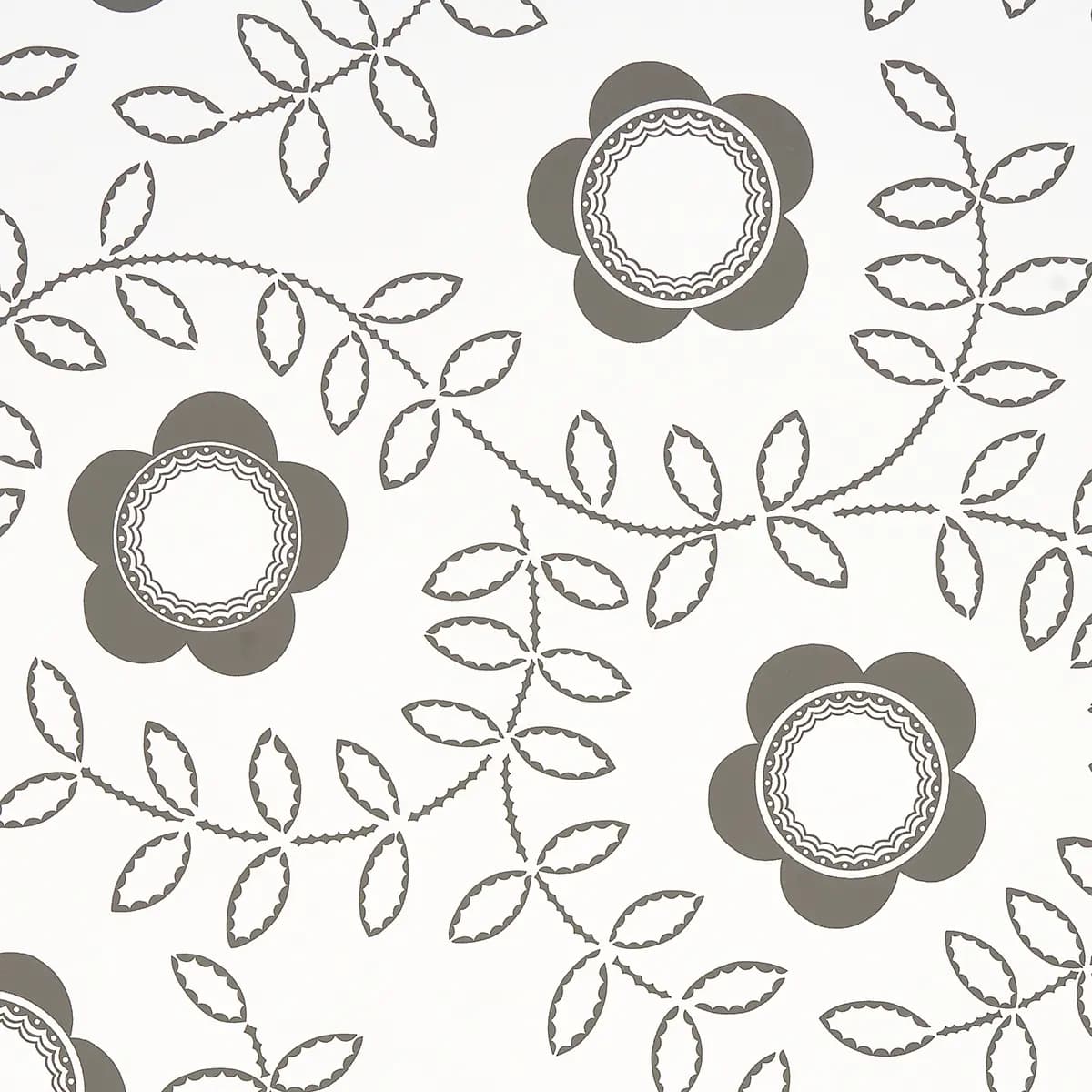 Tudor Rose_ CHARCOAL WHITE