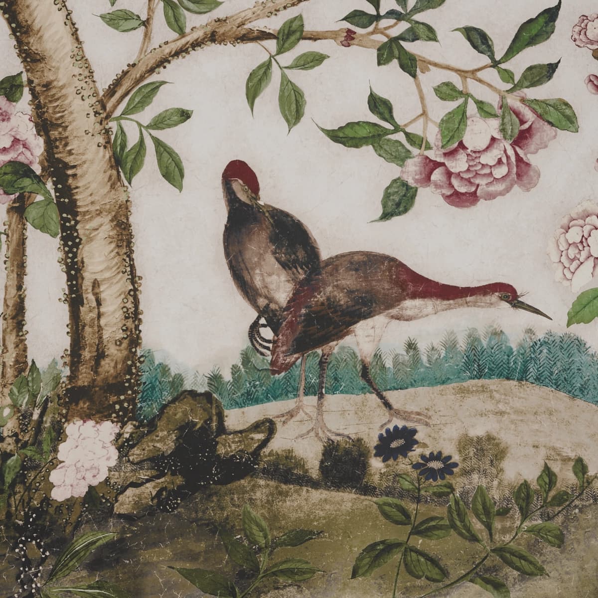LES OISEAUX PANEL SET_ IVORY