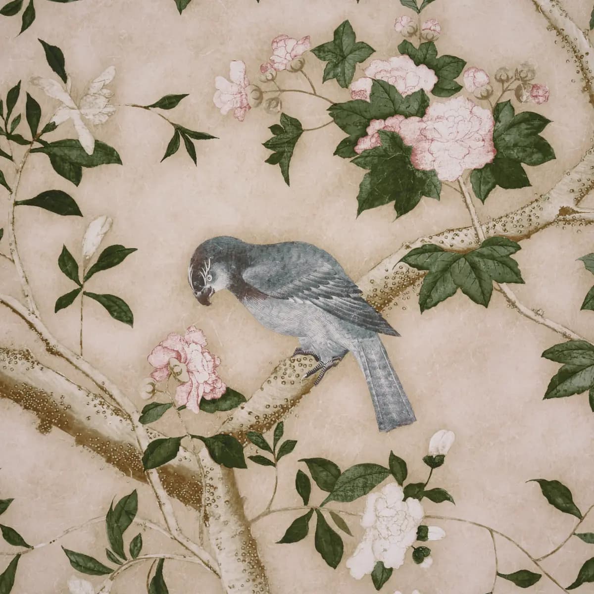 Les Oiseaux Panel Set_ PARCHMENT