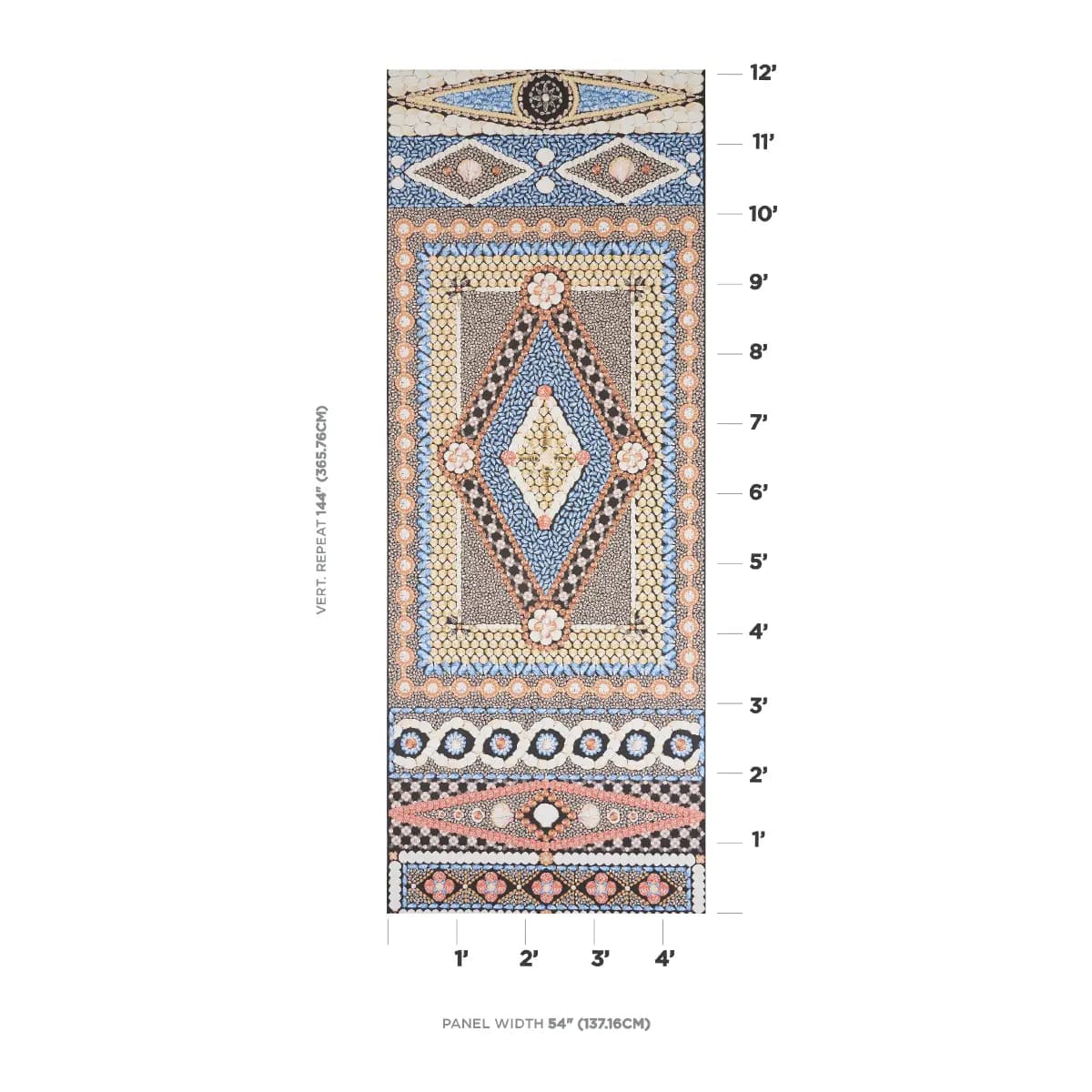 SHELL GROTTO PANEL B_ ONYX MULTI