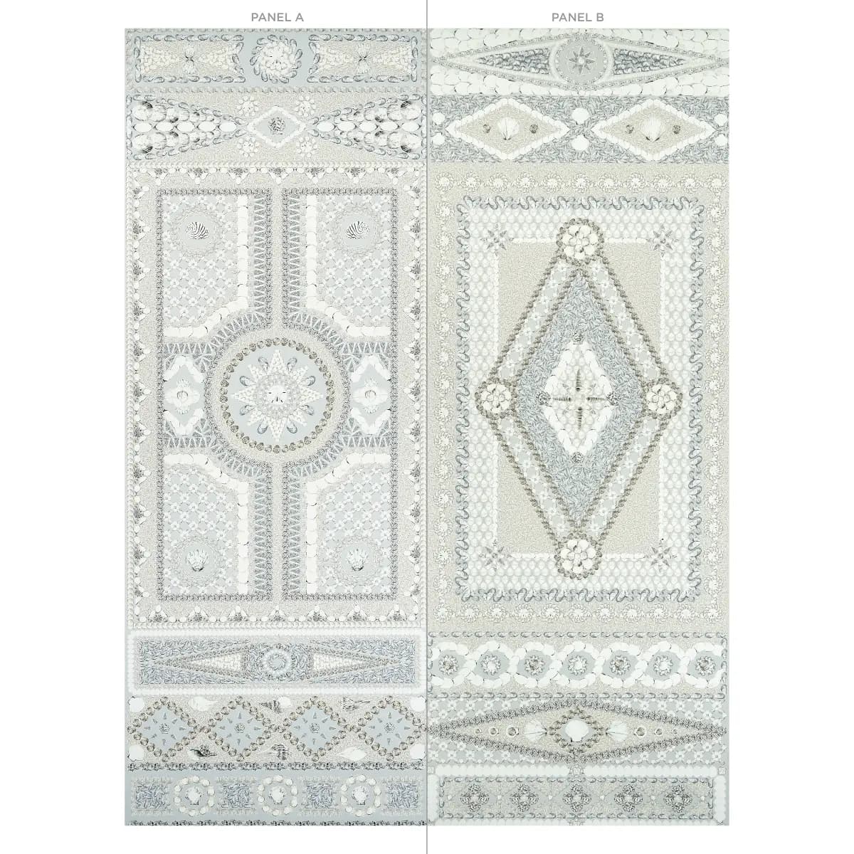 SHELL GROTTO PANEL A_ SEAFOAM