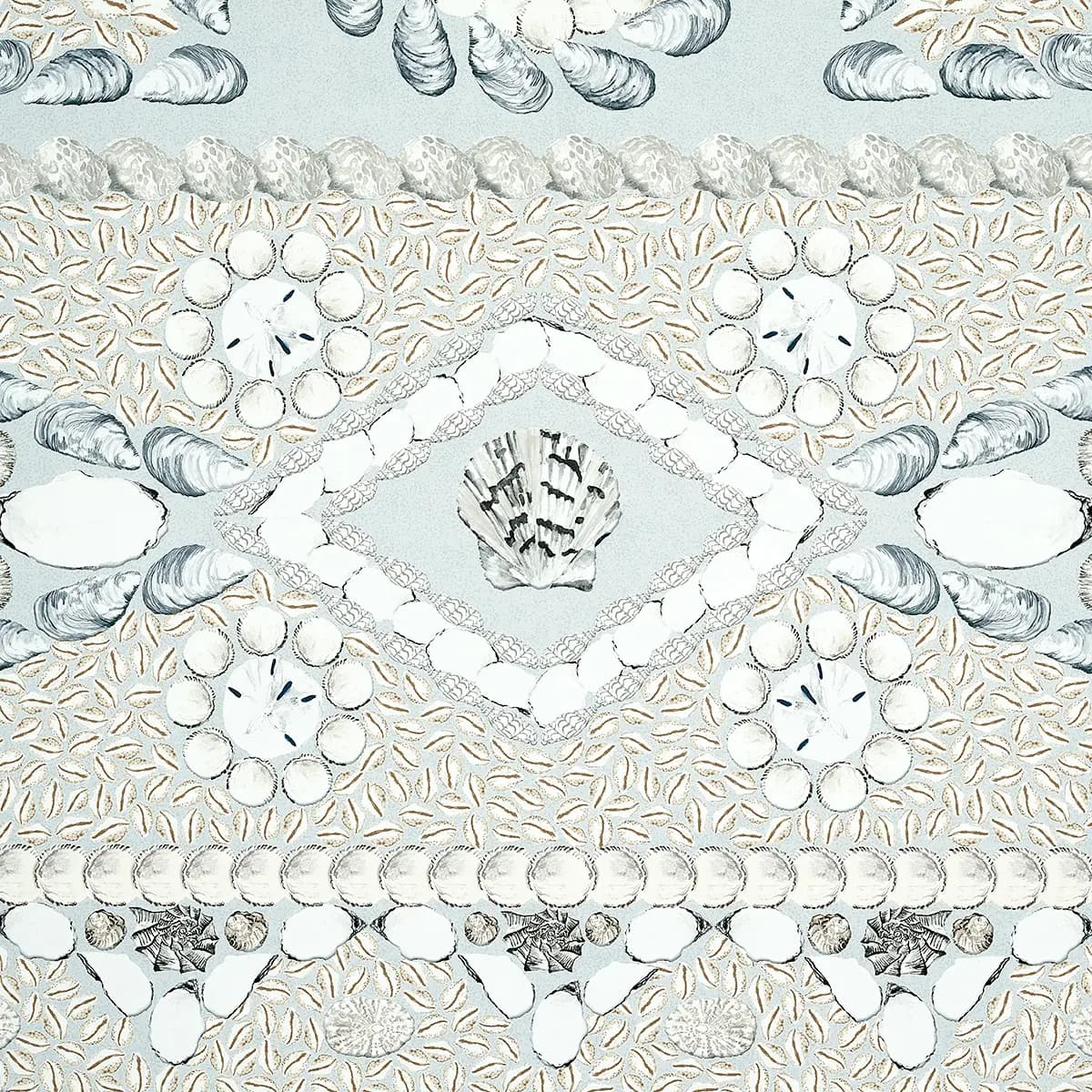 SHELL GROTTO PANEL A_ SEAFOAM