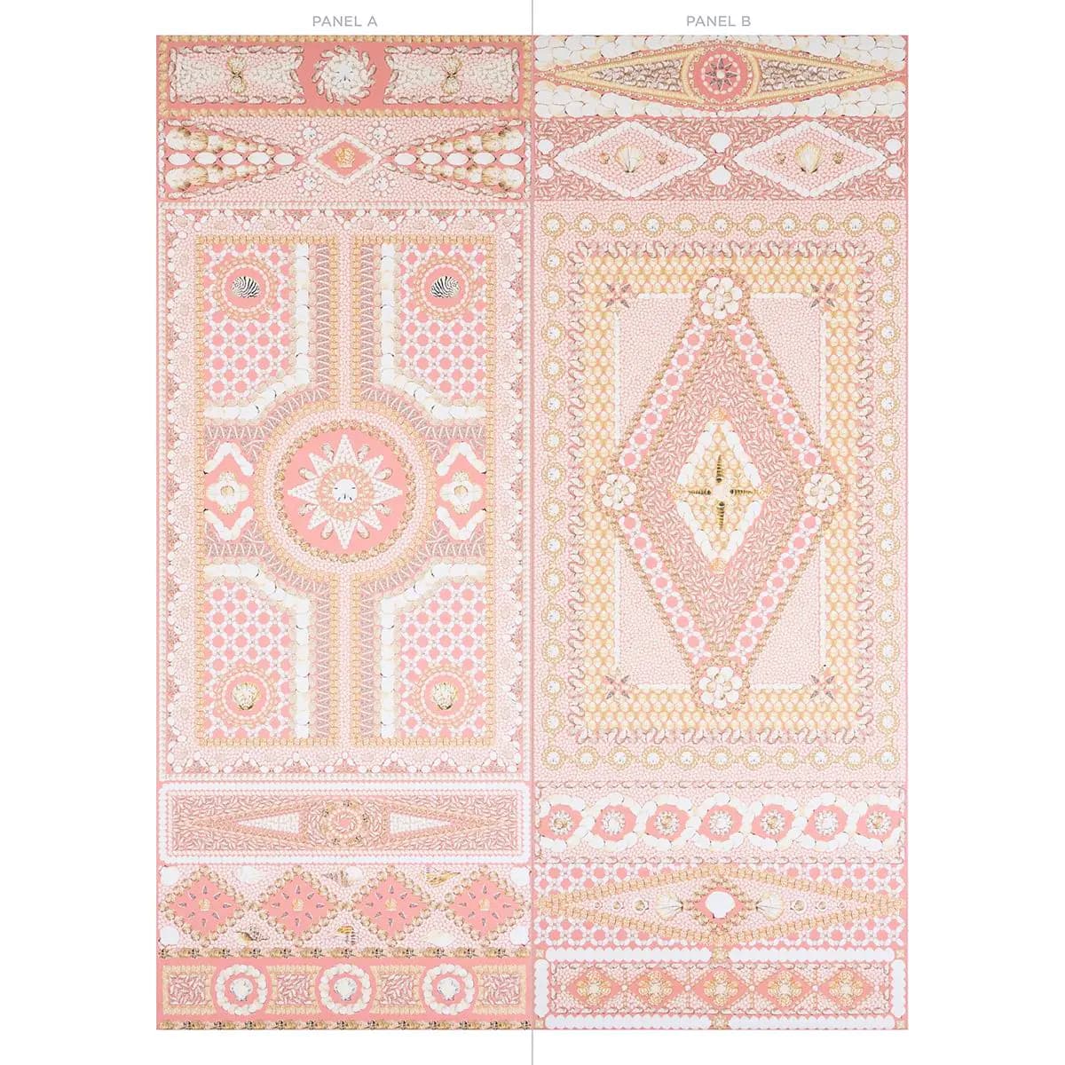 SHELL GROTTO PANEL A_ CORAL