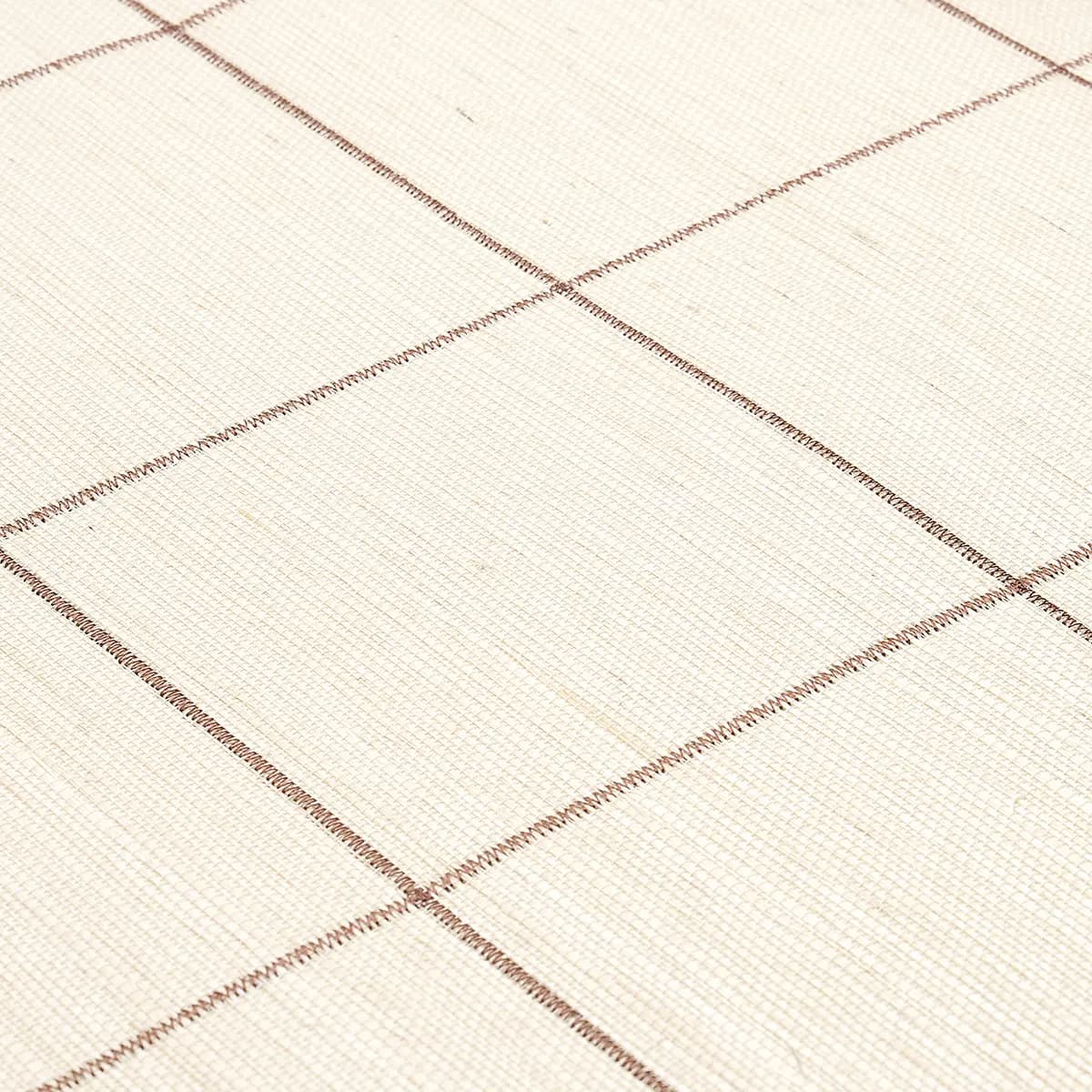 WINDOWPANE EMBROIDERED SISAL_ JAVA