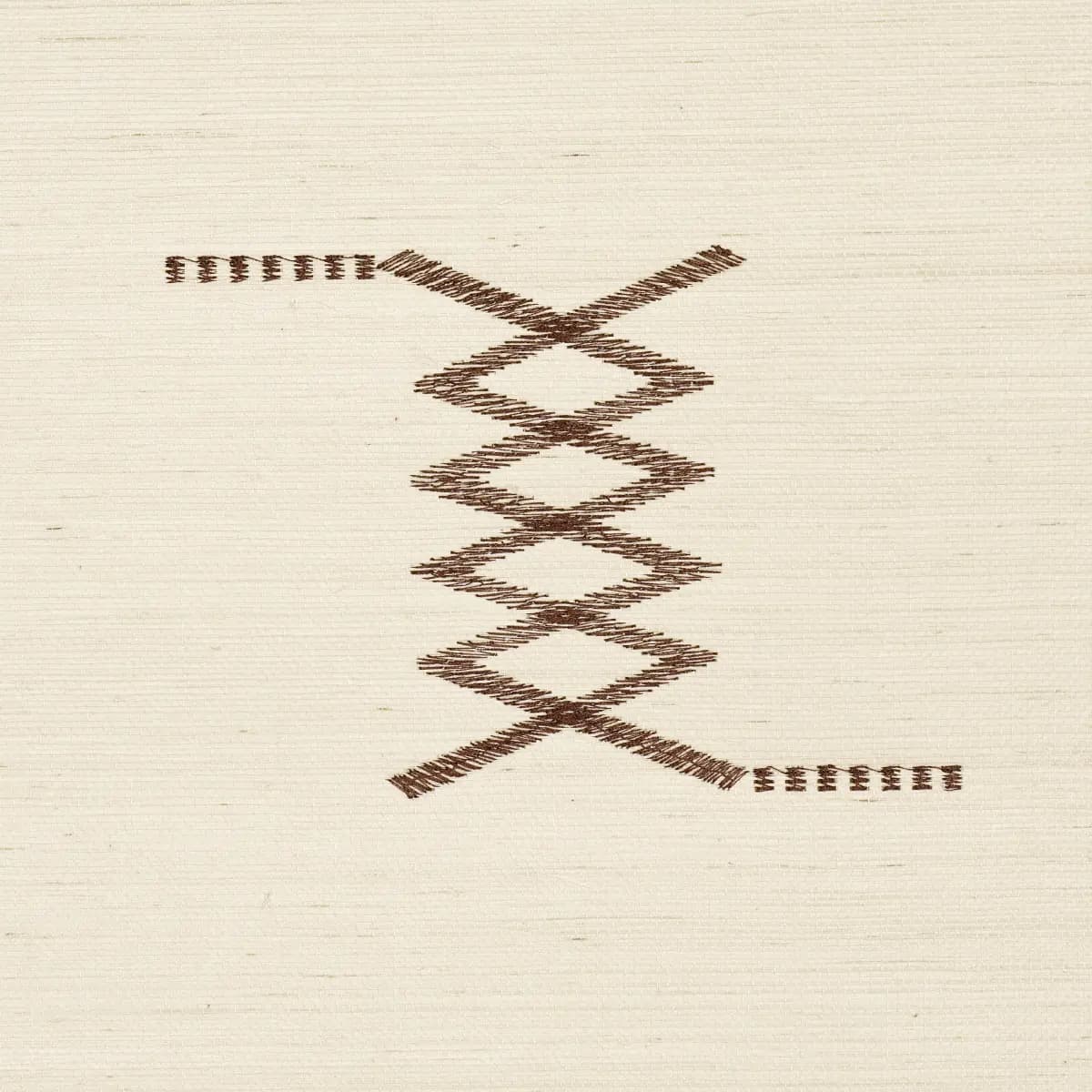 Kin Sisal Embroidery_ HAZEL ON IVORY
