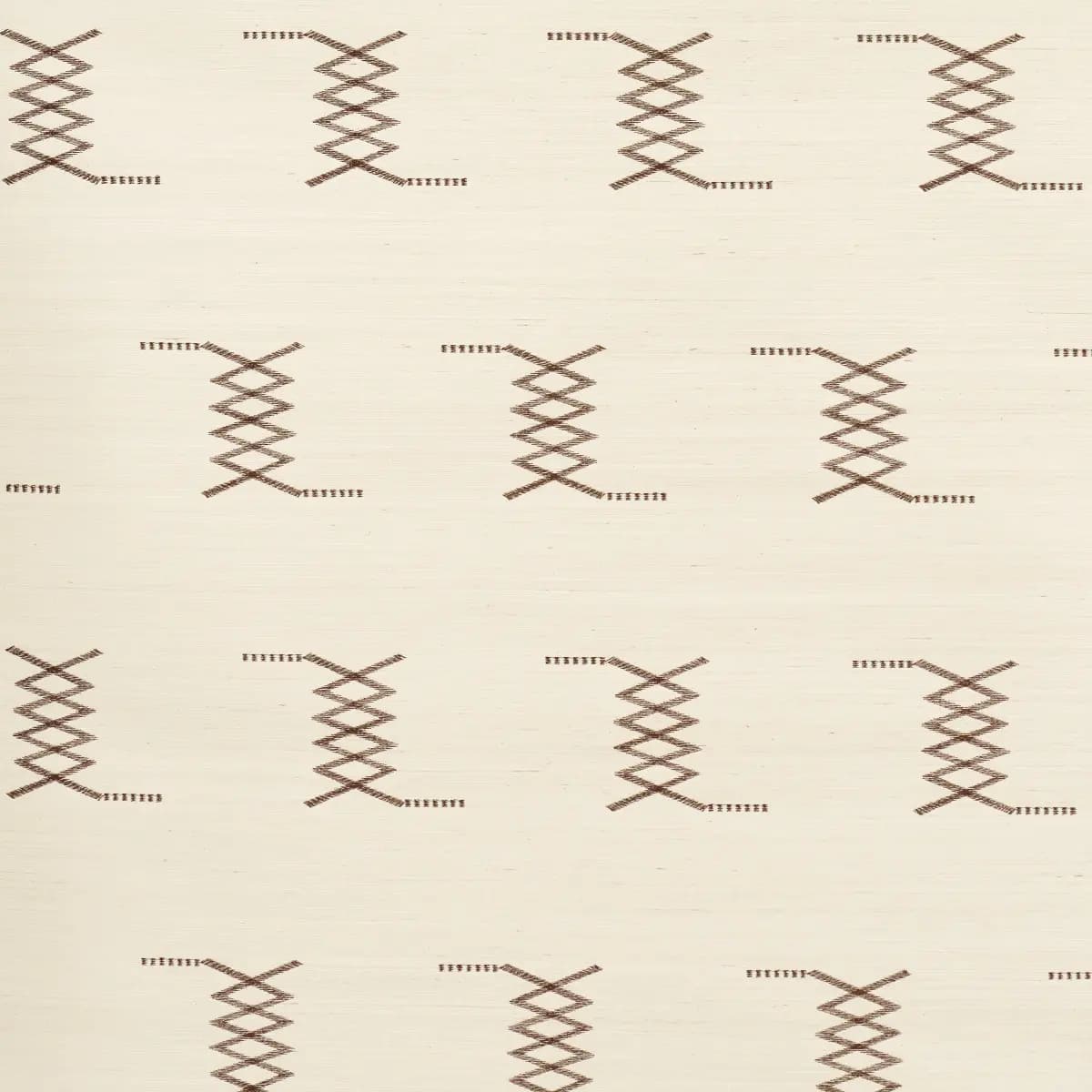 Kin Sisal Embroidery_ HAZEL ON IVORY