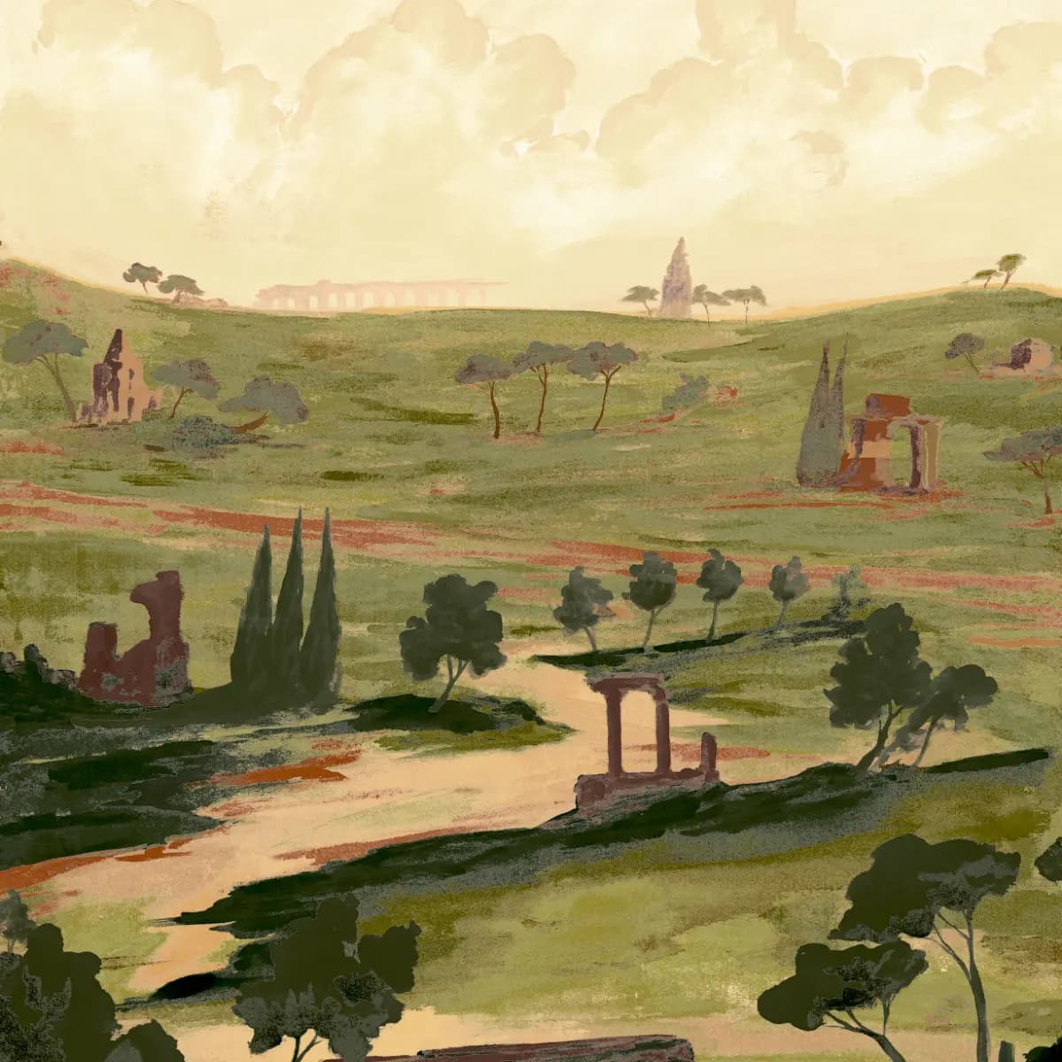Appian Way 4 Panel Set_ DAYLIGHT
