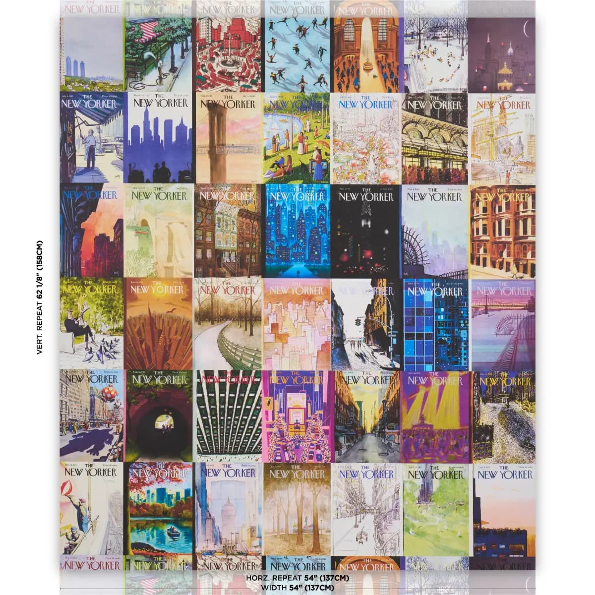 The New Yorker City-view Covers_ MULTICOLOR