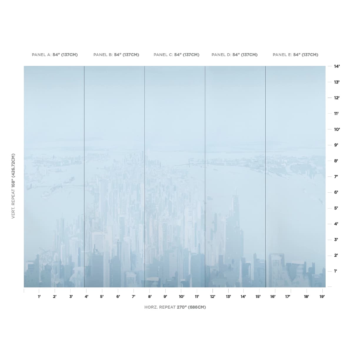 Pascal Campion's New York Skyline_ BLUE
