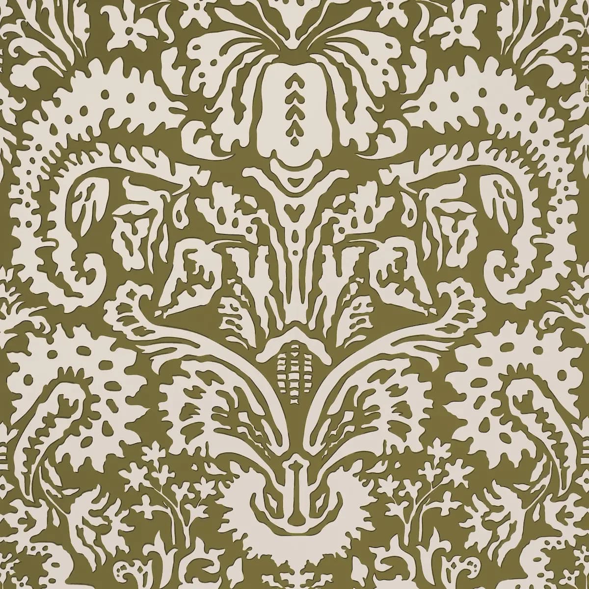 SUFFOLK DAMASK_ OLIVE