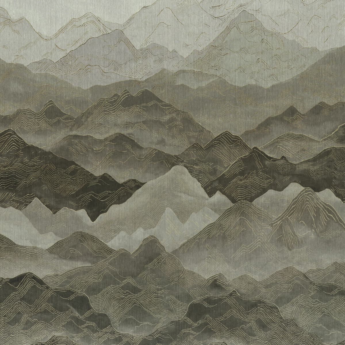 Atmospheric Landscape Panel Set_ MISTY MOUNTAINS