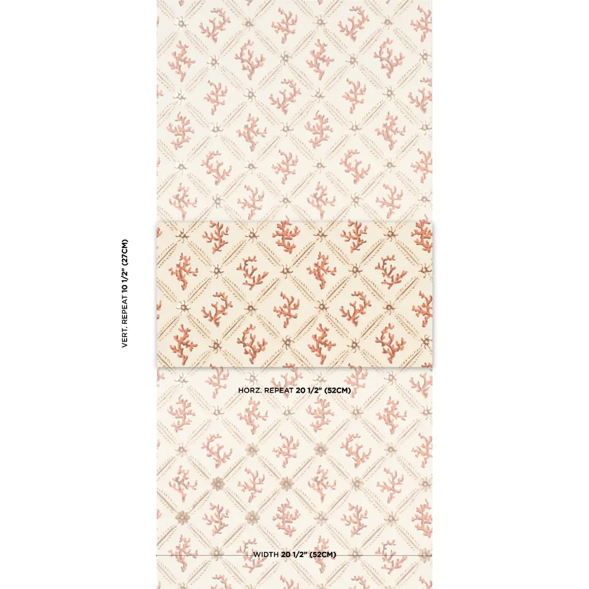 Corail Leaf Trellis_ CORAL