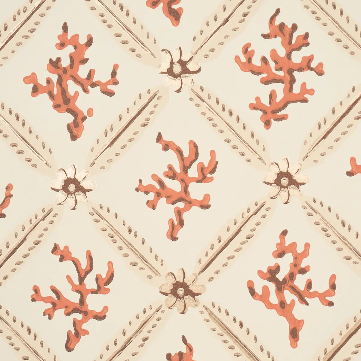 Corail Leaf Trellis_ CORAL