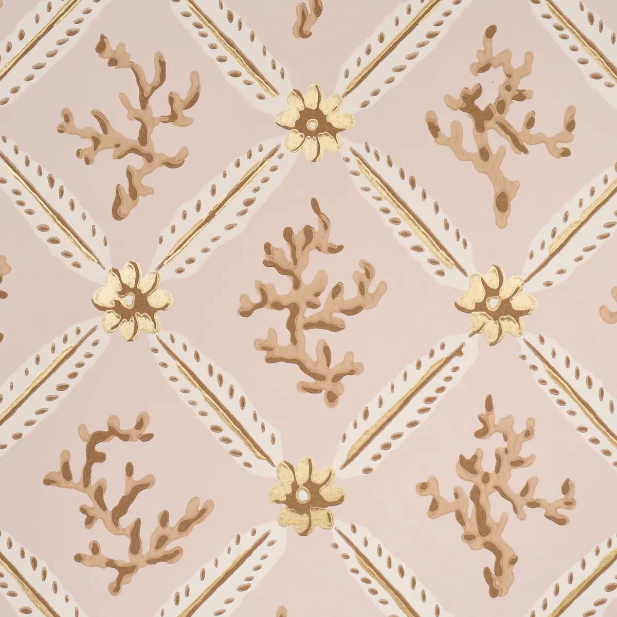 Corail Leaf Trellis_ BLUSH