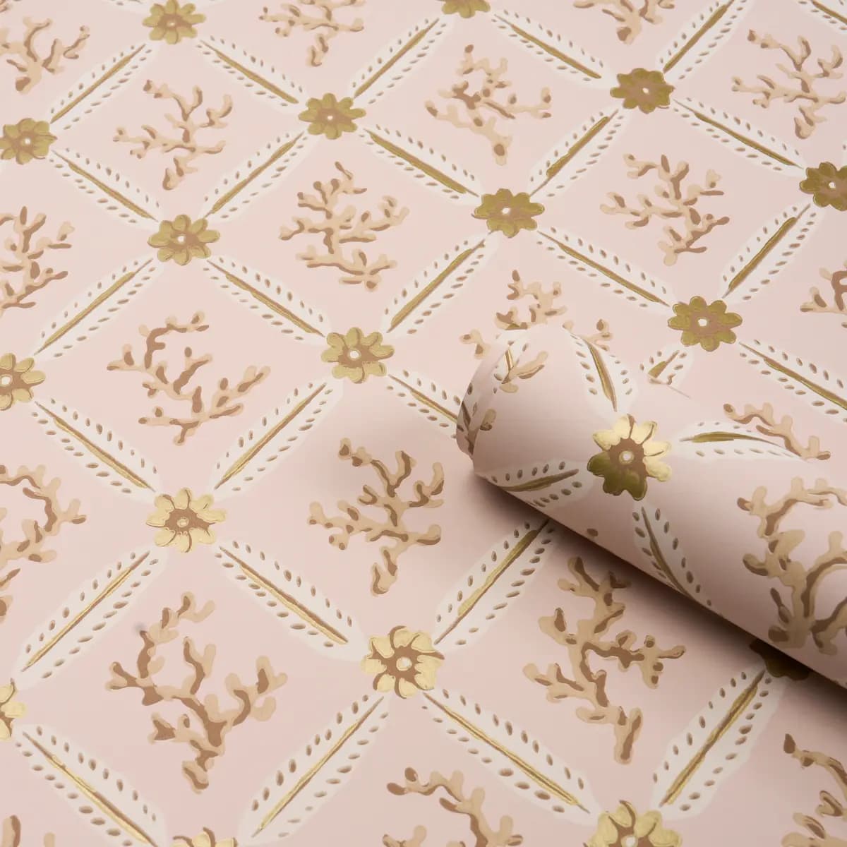Corail Leaf Trellis_ BLUSH
