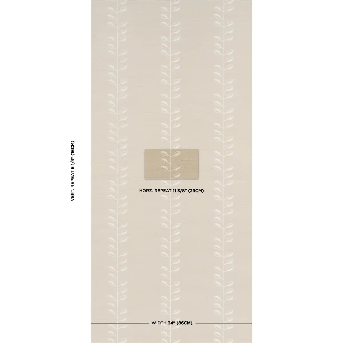 GEO LEAF SISAL_ BONE & WHITE