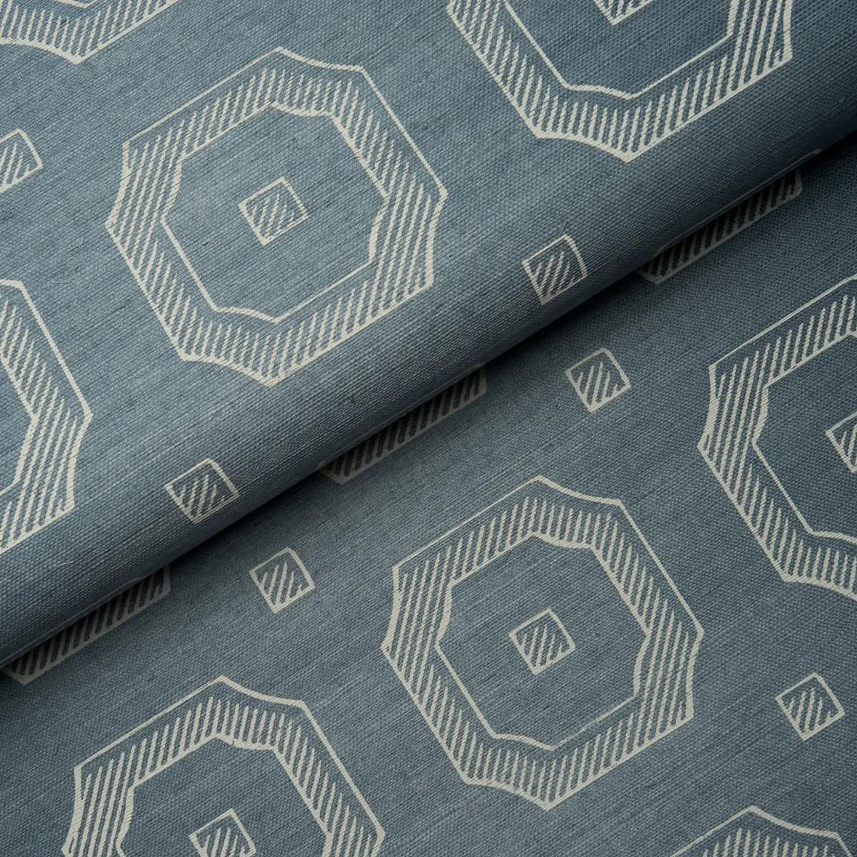 BEVELED FRAME SISAL_ DENIM