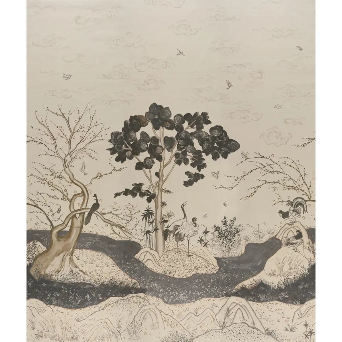 Birdsong 3 Panel Set_ CARBON