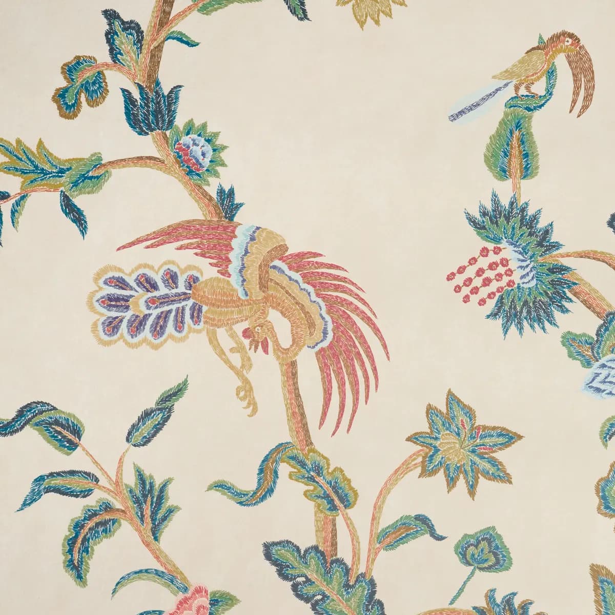 Spotswood Crewel 2 Panel Set_ MULTI