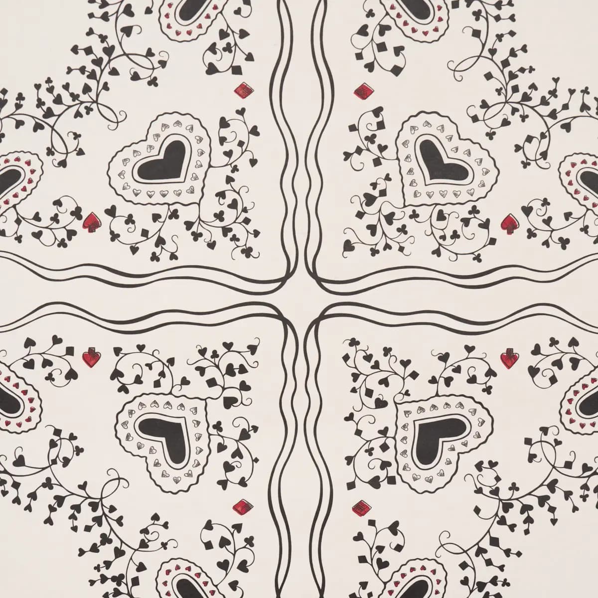 Garden Of Hearts_ BLACK & IVORY