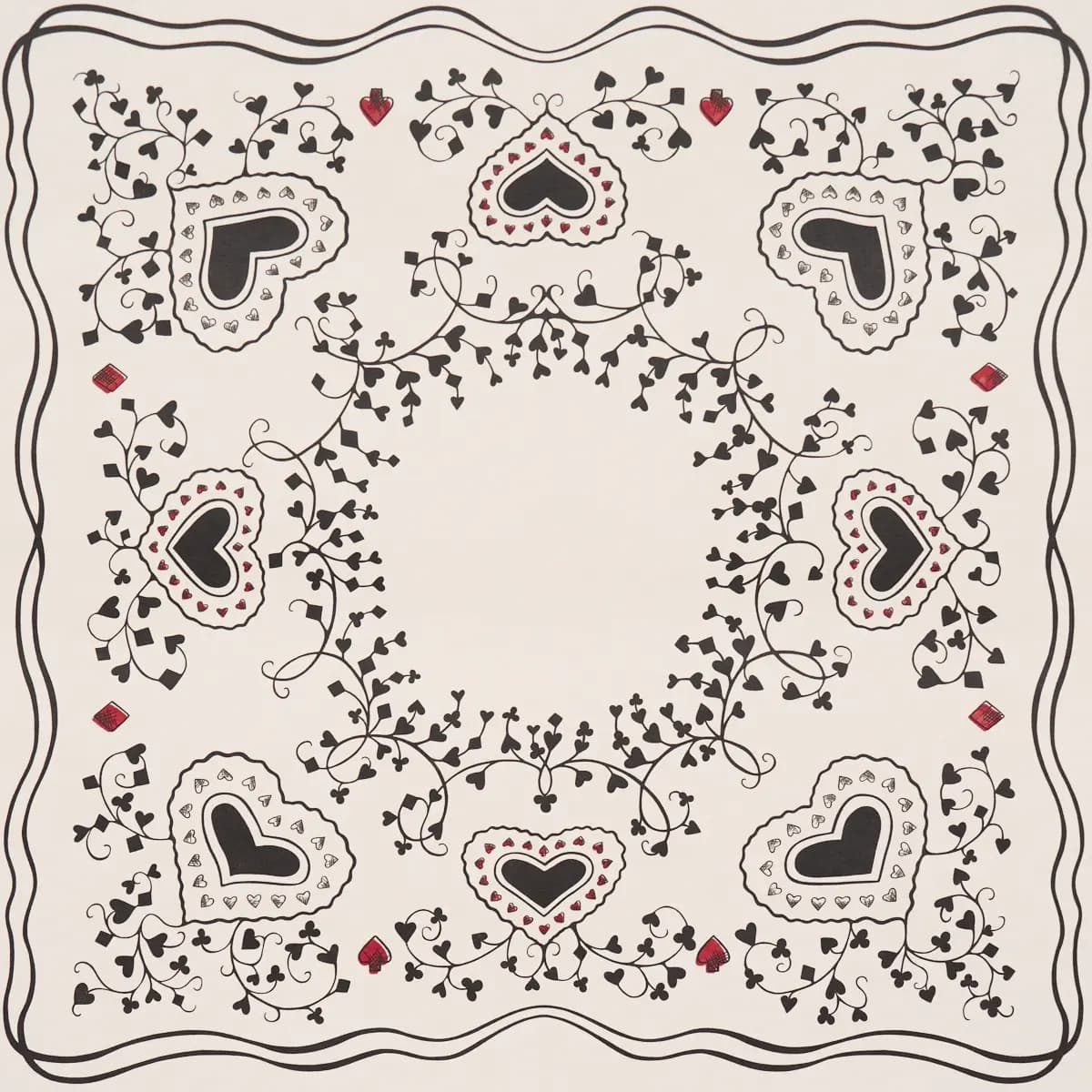 Garden Of Hearts_ BLACK & IVORY