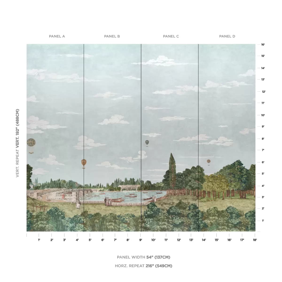 Promenade 4 Panel Set_ SKY
