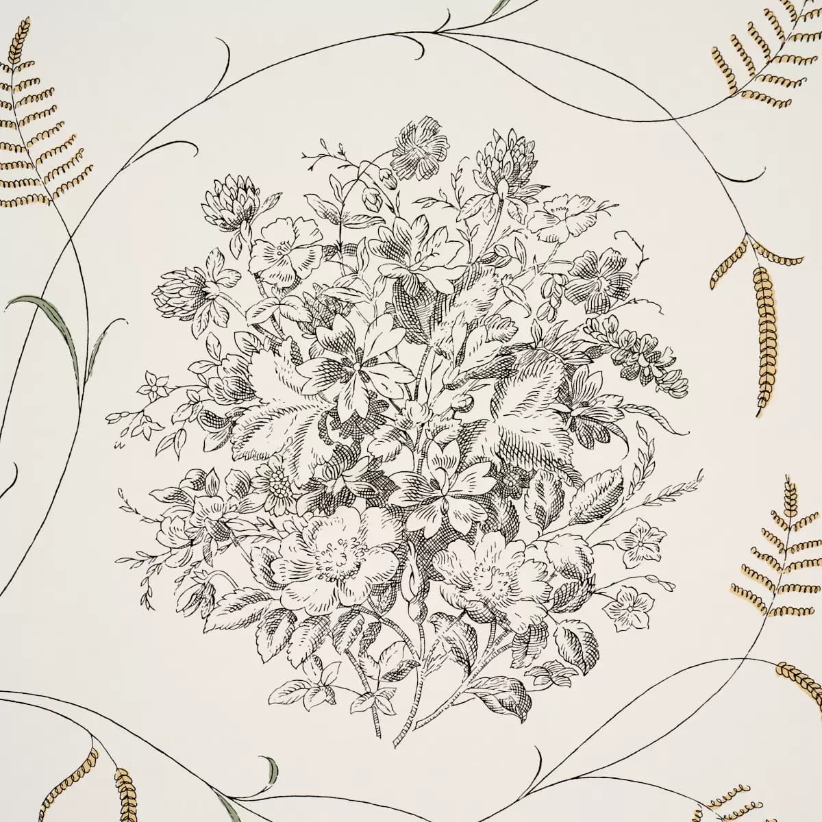 CENTURY SCENIC TOILE_ BLACK