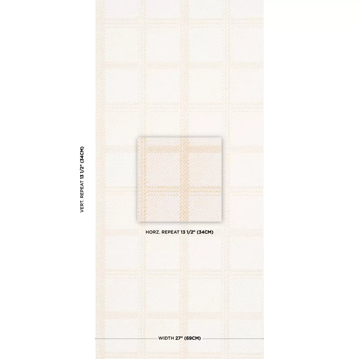 Vibrato Plaid_ ANTIQUE GOLD