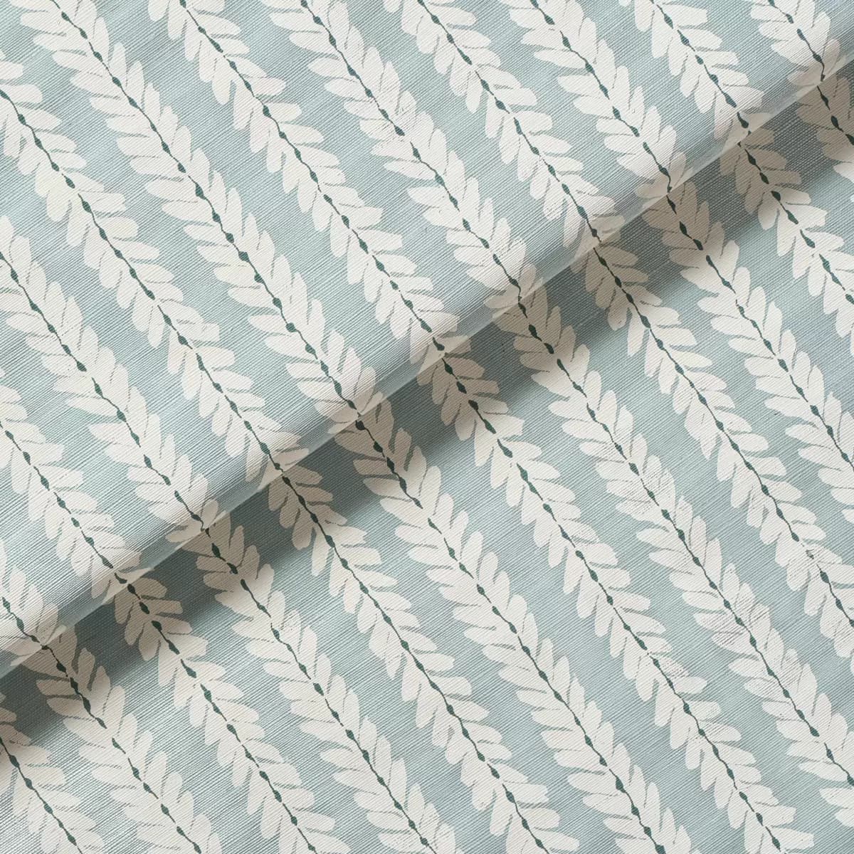 WOODPERRY HAND PRINTED SISAL_ WATER BLUE