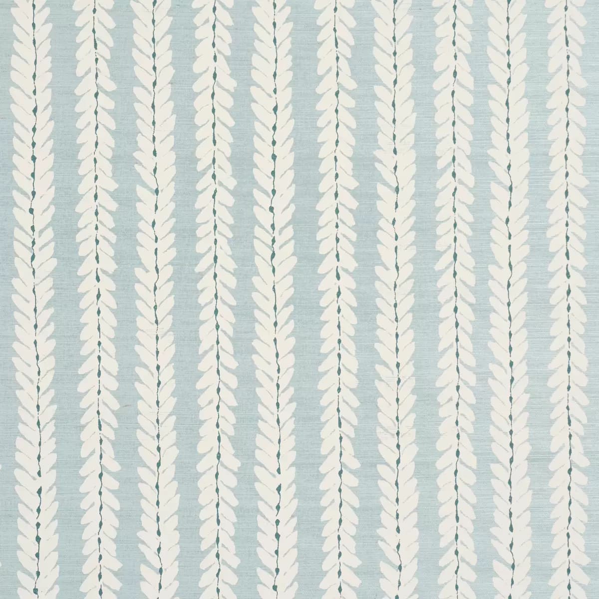 WOODPERRY HAND PRINTED SISAL_ WATER BLUE
