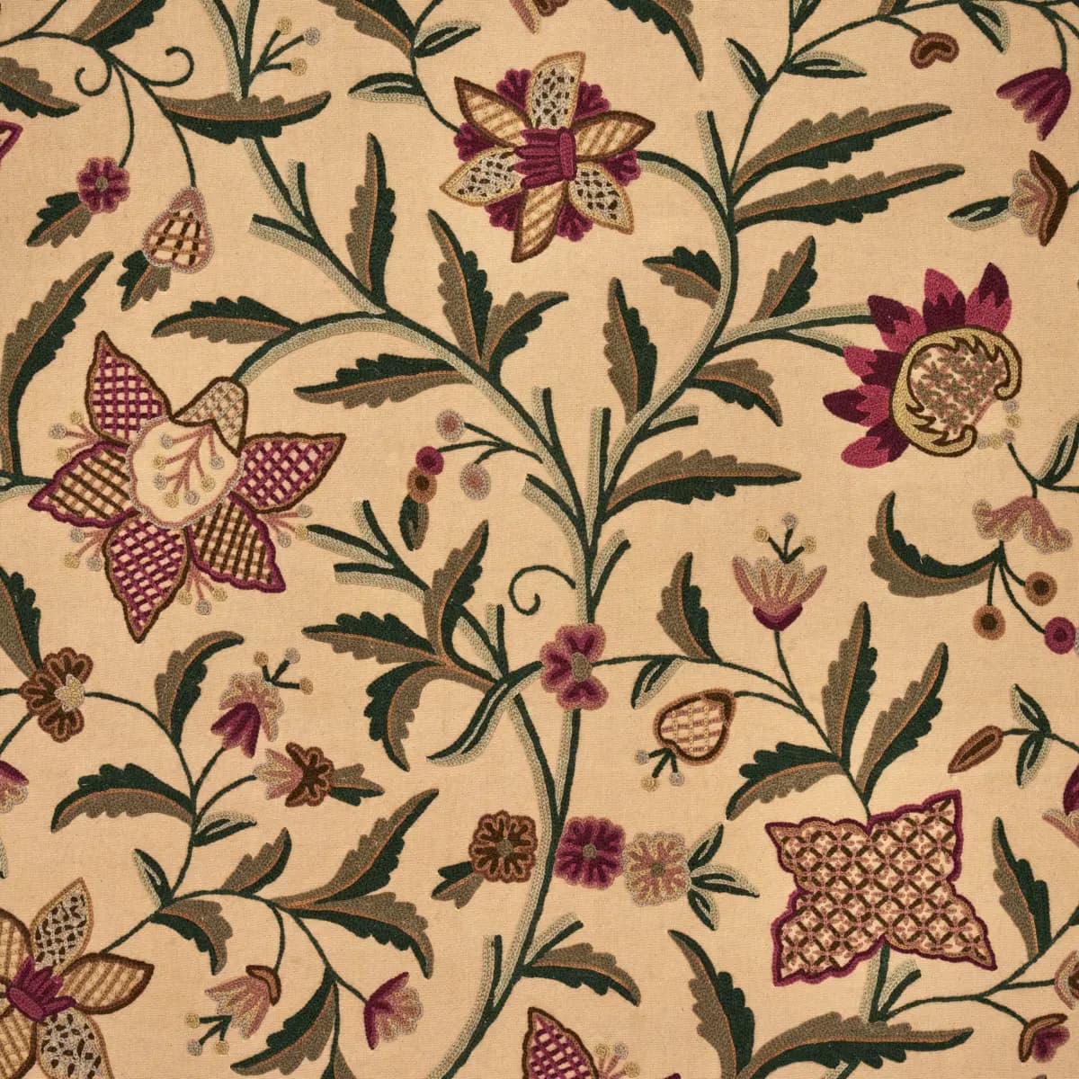 Somerset Crewel_ RED/GREEN
