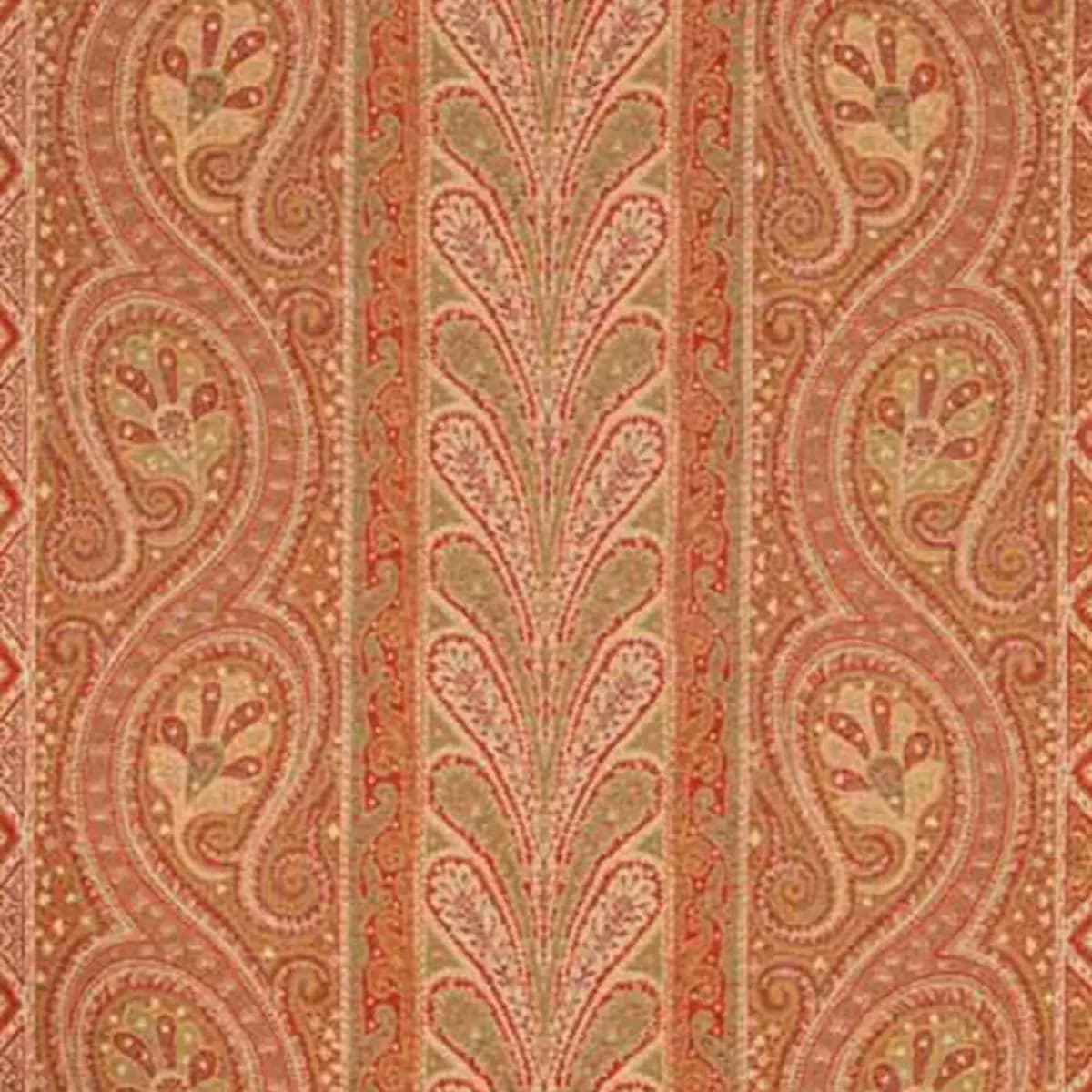 CHATELAINE PAISLEY_ RED/MOSS