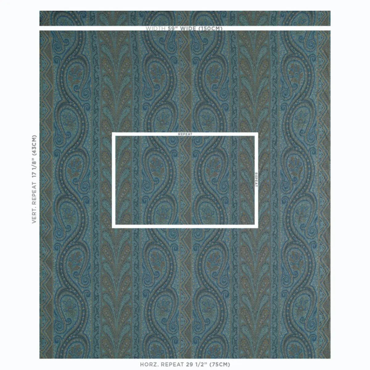 CHATELAINE PAISLEY_ BLUE