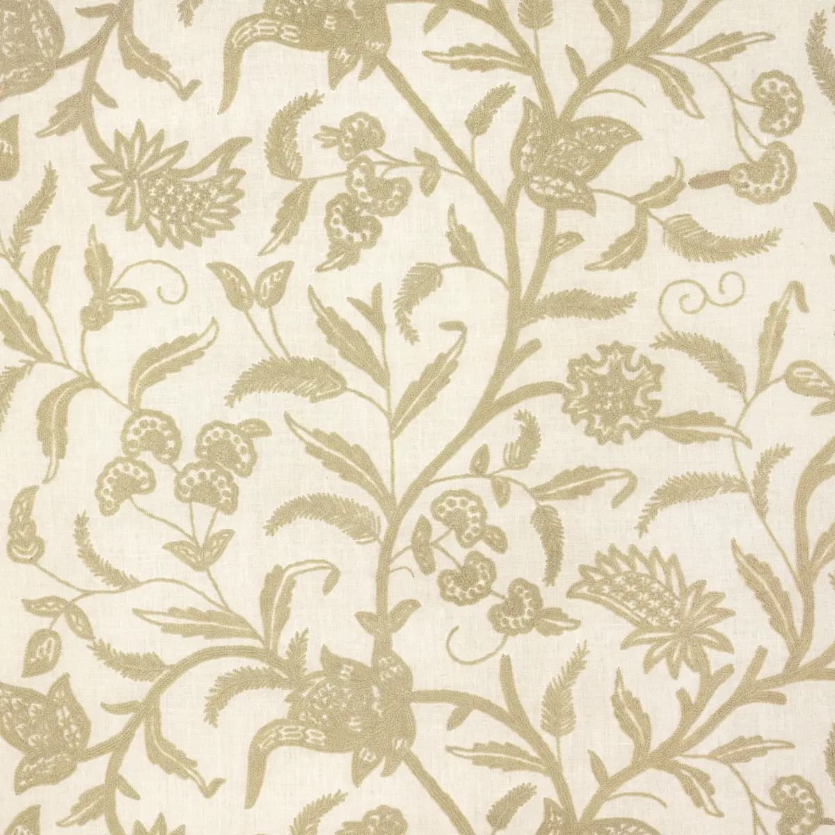 Amagansett Linen Crewel_ ECRU