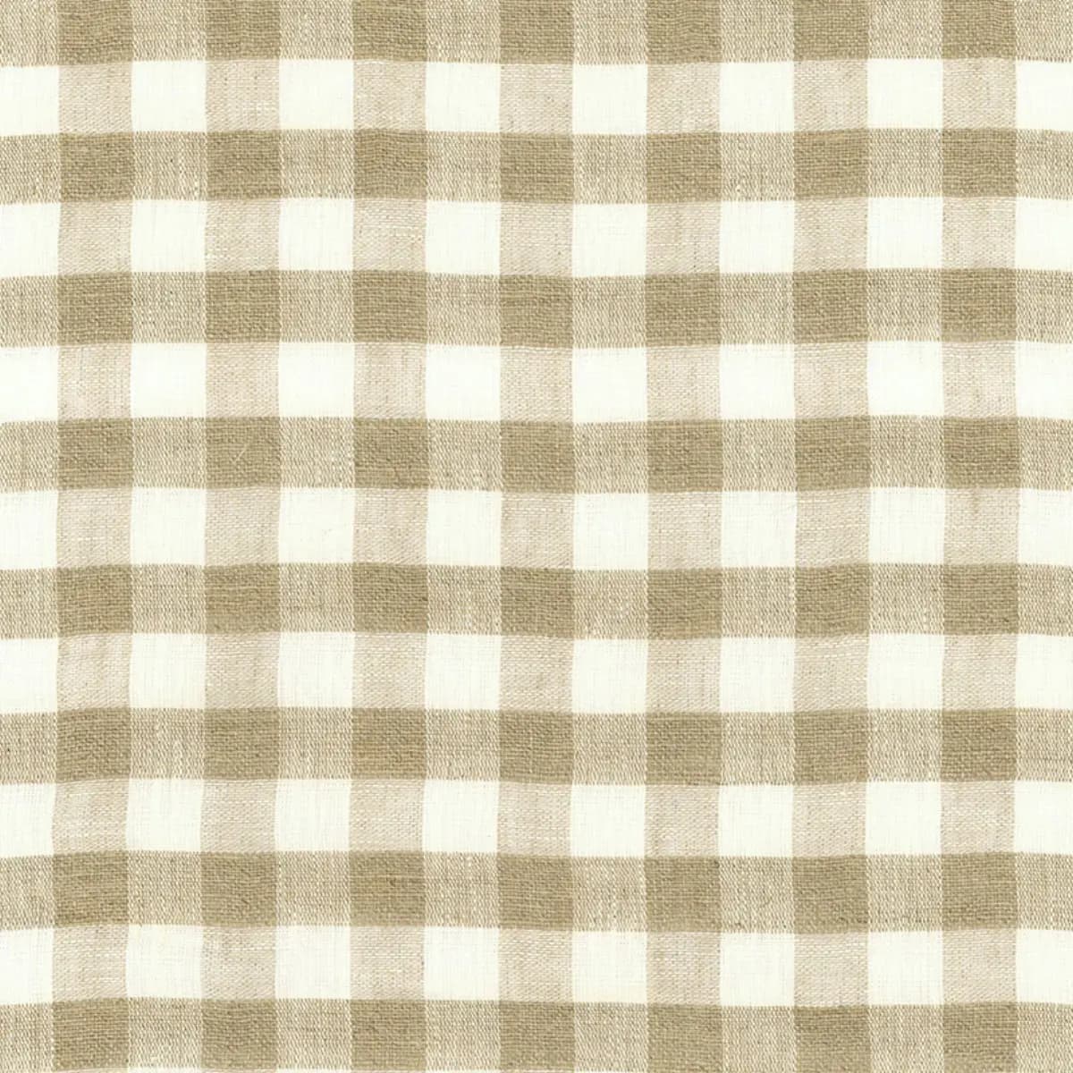 SIDNEY CHECK LINEN SHEER_ NATURAL