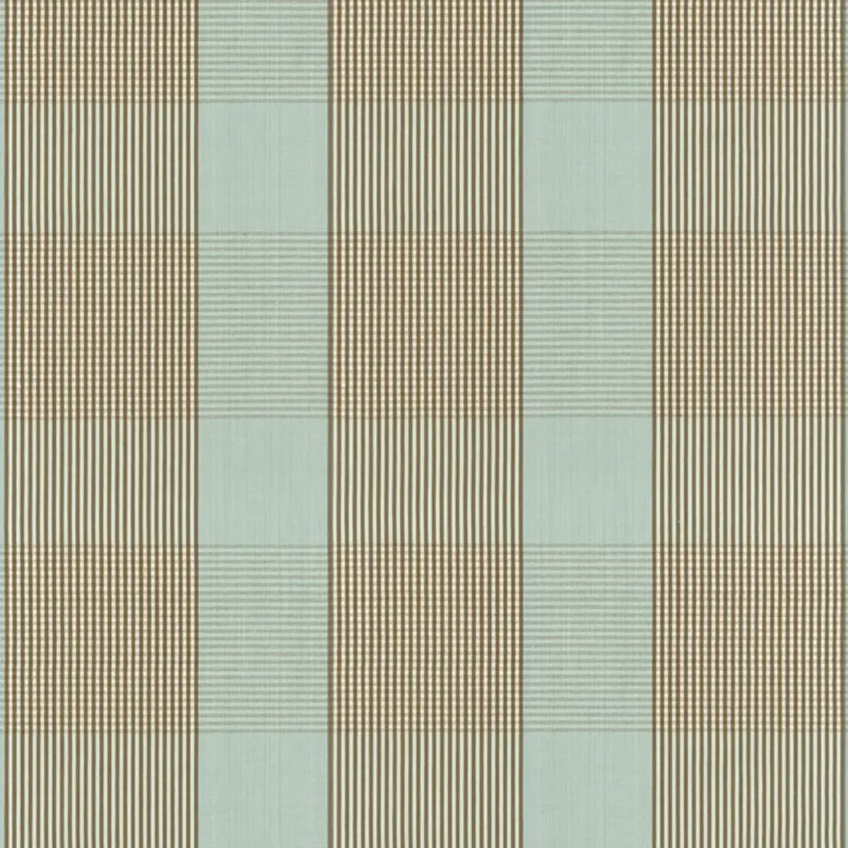 AVON GINGHAM PLAID_ MOCHA/AQUA