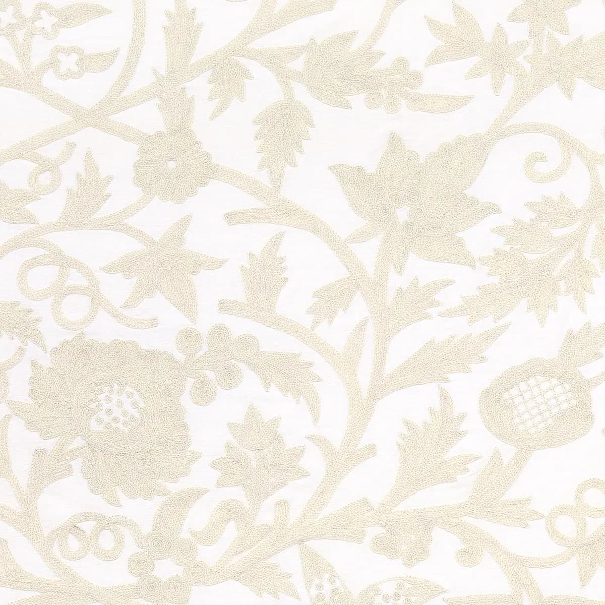 Sissinghurst Crewel_ IVORY