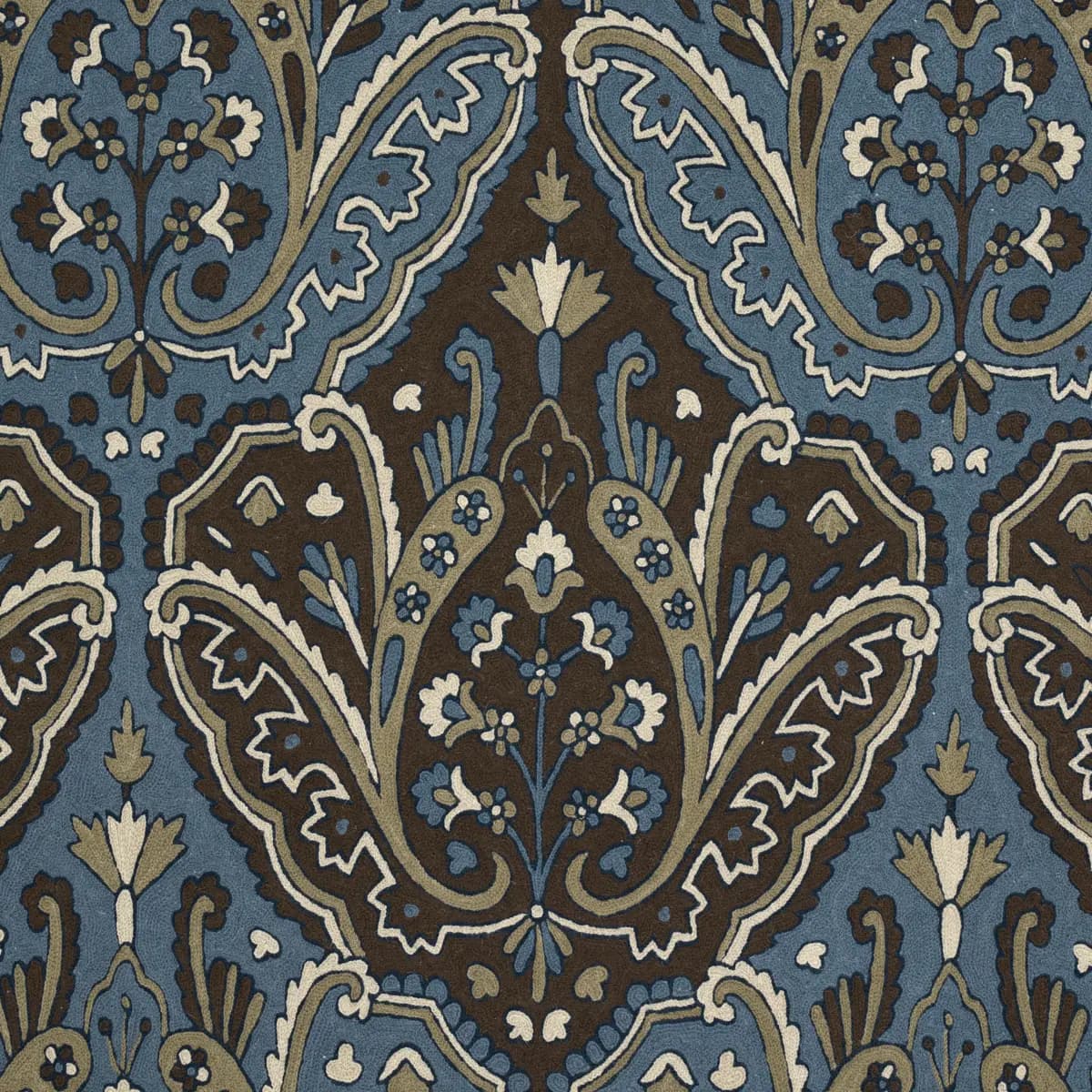 Maharajah Crewel Embroidery_ INDIGO