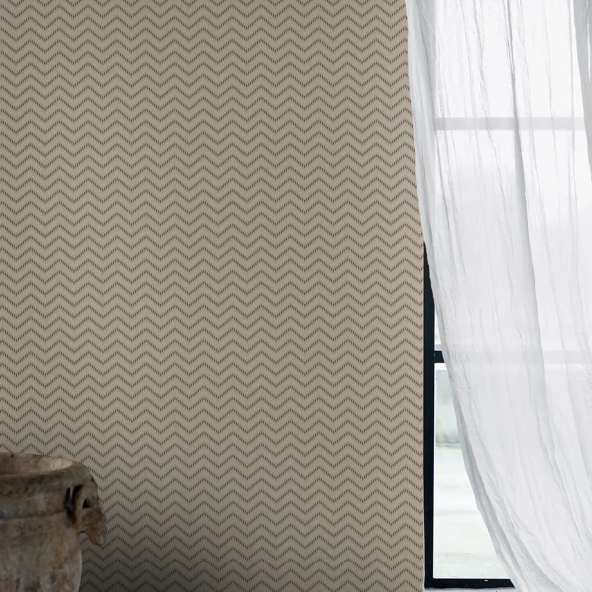 CHEVRON DOTS_ SILVER