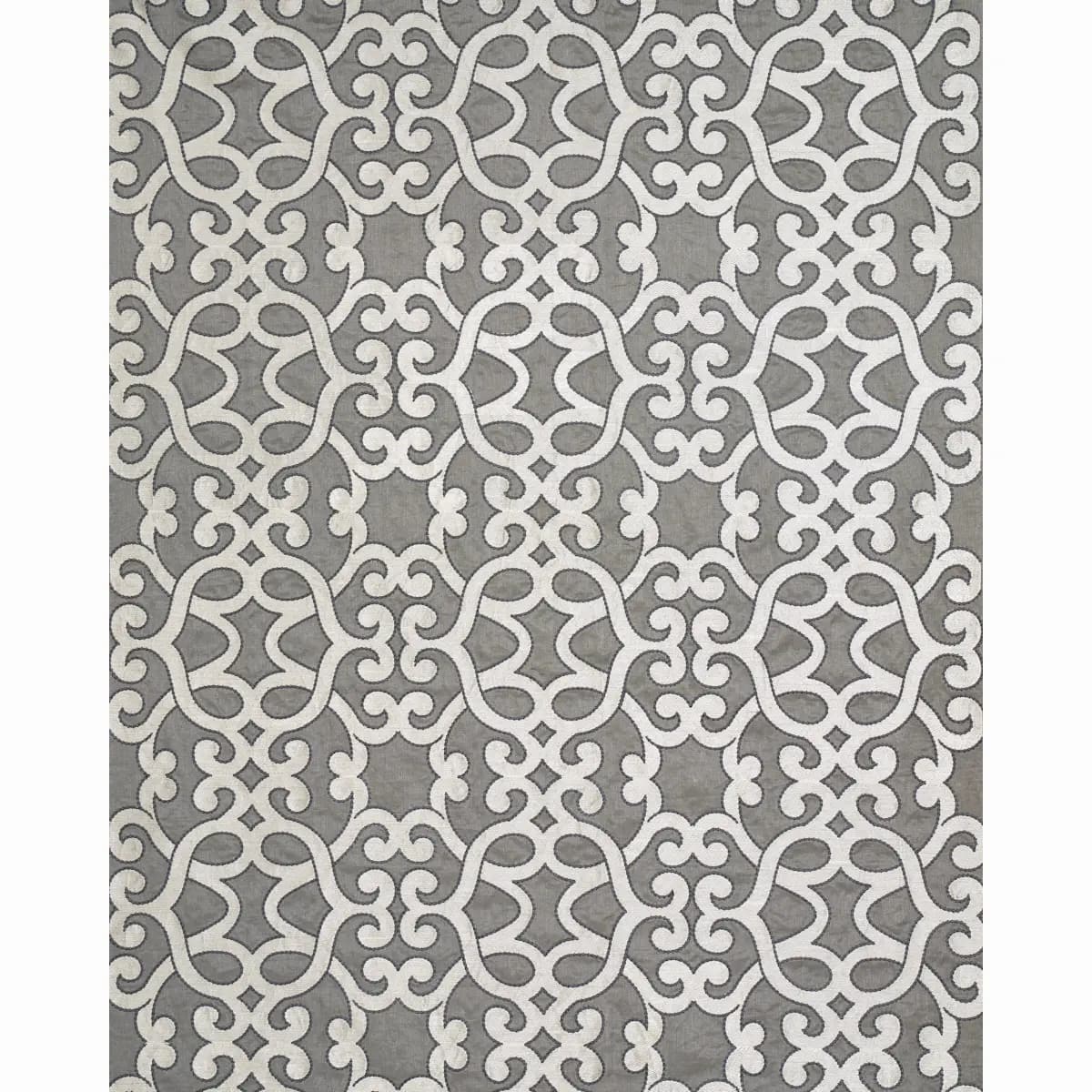 AMBOISE LINEN EMBROIDERY_ ZINC