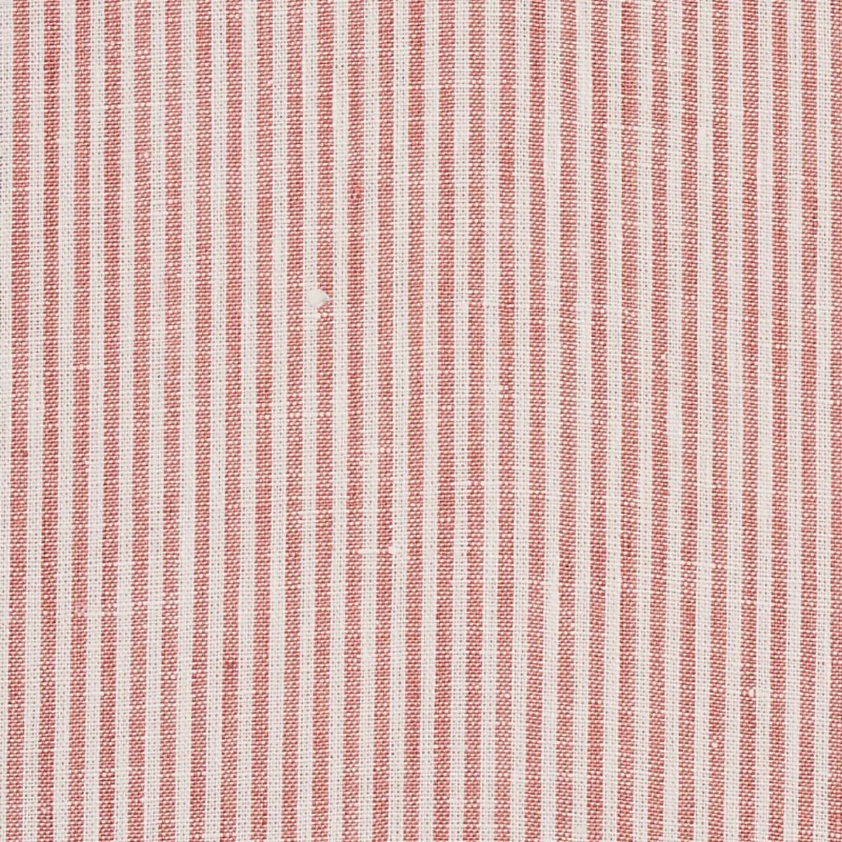 WESLEY LINEN TICKING STRIPE_ CORAL