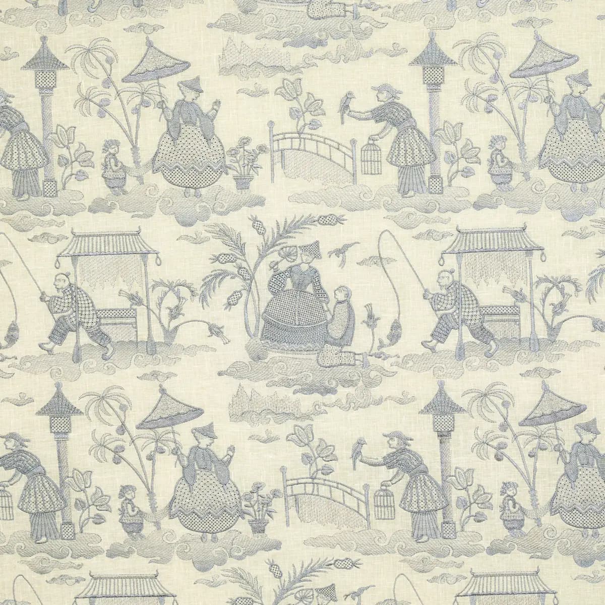 Bassano Embroidered Toile_ DELFT