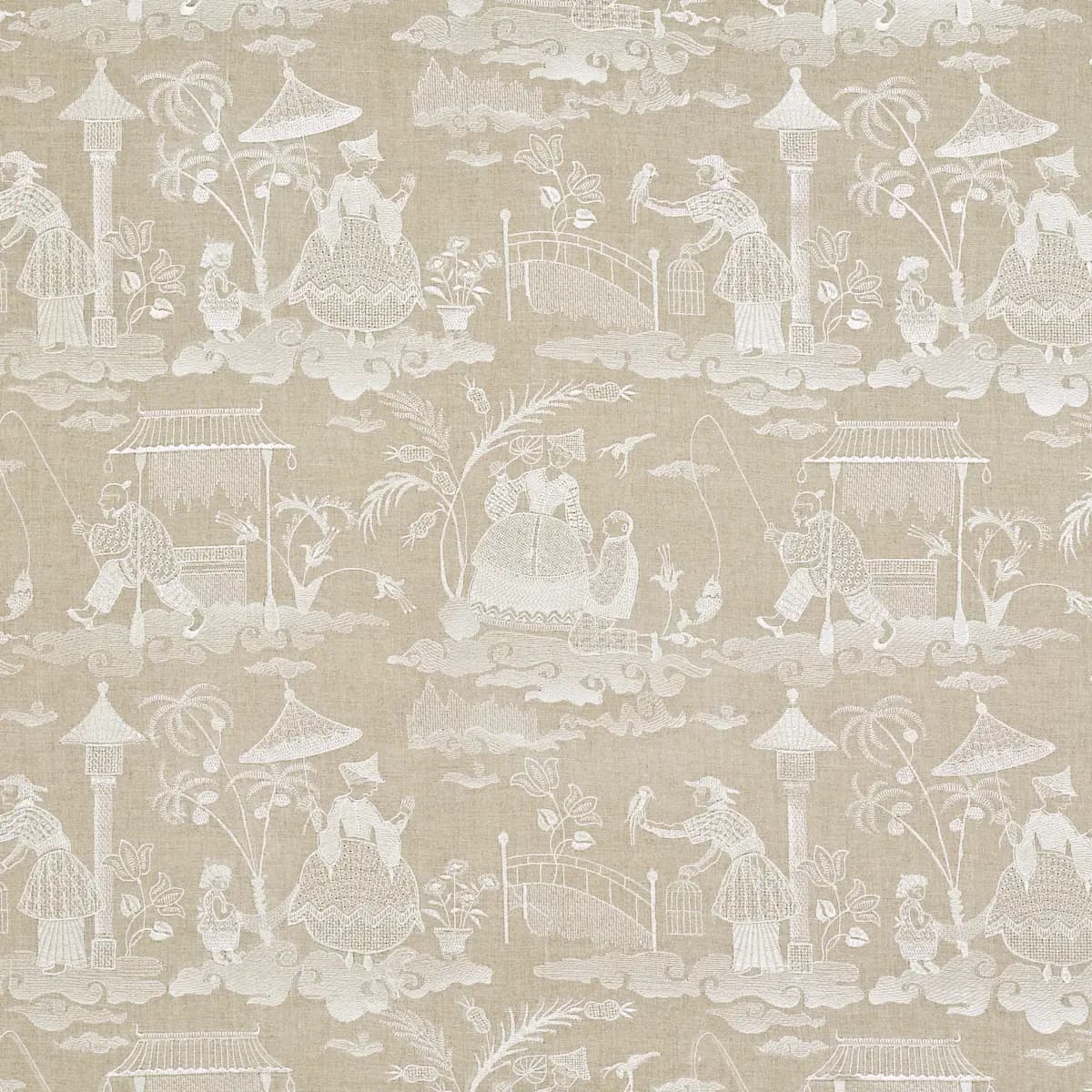 Bassano Embroidered Toile_ LINEN