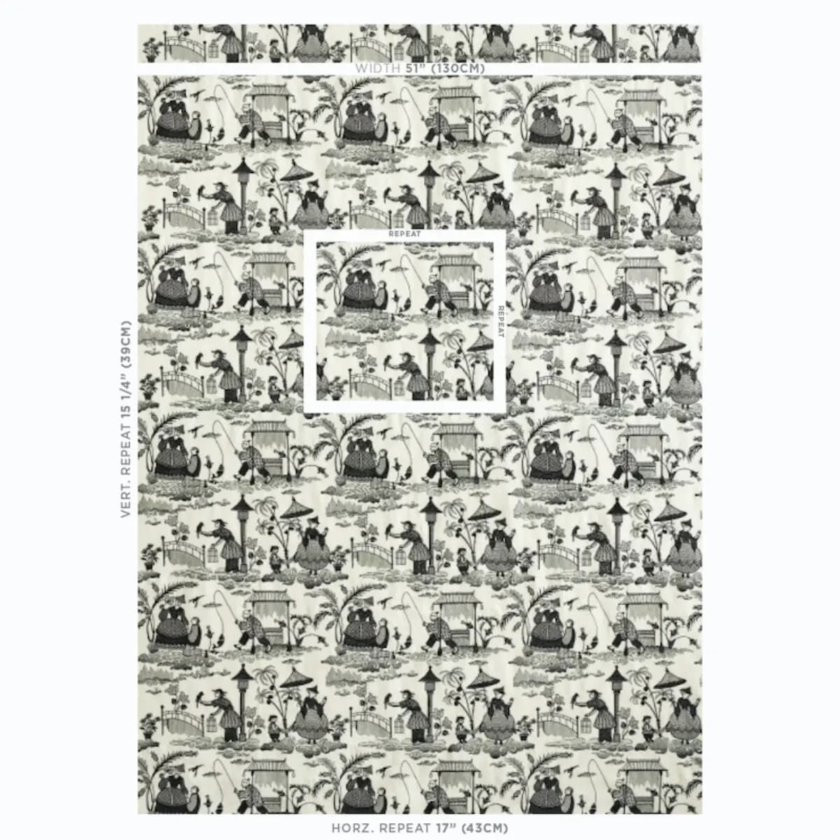Bassano Embroidered Toile_ BLACK